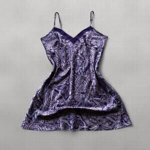 Y2k liz claiborne purple paisley